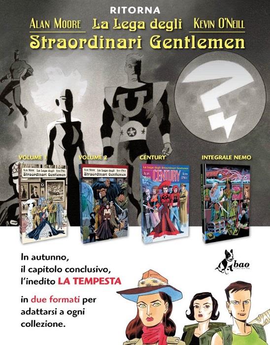 La ristampa de La Lega degli Straordinari Gentlemen di Alan Moore targata BAO I quattro volumi della ristampa de La Lega degli Straordinari Gentlemen di Alan Moore