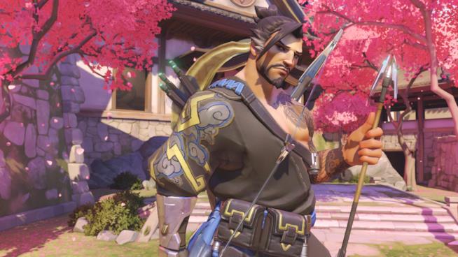 Overwatch, un fan fonda un rito religioso per Hanzo Primo piano di Hanzo, eroe di Overwatch