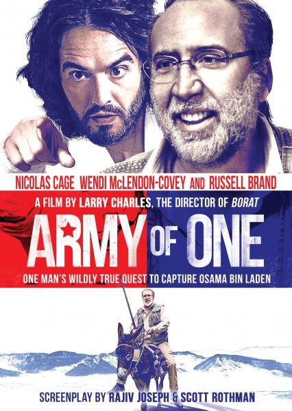 Poster del film Army of One Russell Brand e Nicolas Cage