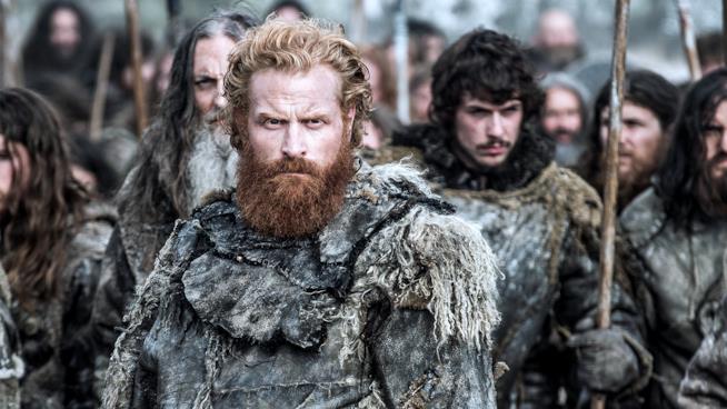 Tormund di Game of Thrones, la foto senza barba Scena di Game of Thrones con Tormund