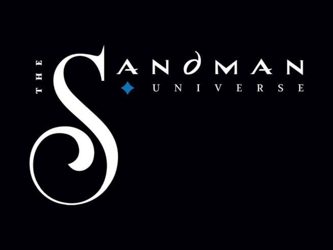 Il logo di The Sandman Universe Immagine del logo di The Sandman Universe su sfondo nero