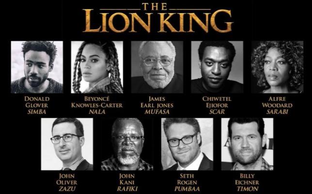 Il cast de Il Re Leone Il cast di star de Il Re Leone