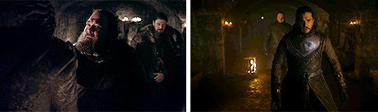 GoT: la scena nella Cripta di Grande Inverno La Cripta di Grande Invenro in GoT 1x01 e 8x01