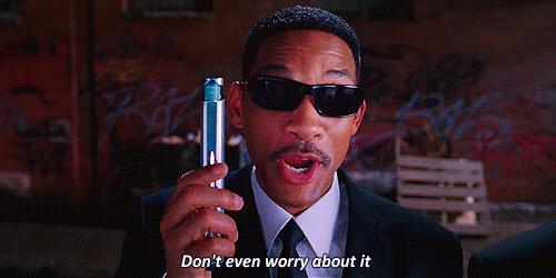 Men in Black Will Smith in divisa da Men in Black