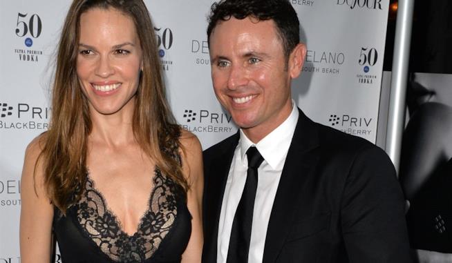 Hilary Swank sposa Ruben Torres Primo piano di Hilary Swank e Ruben Torres