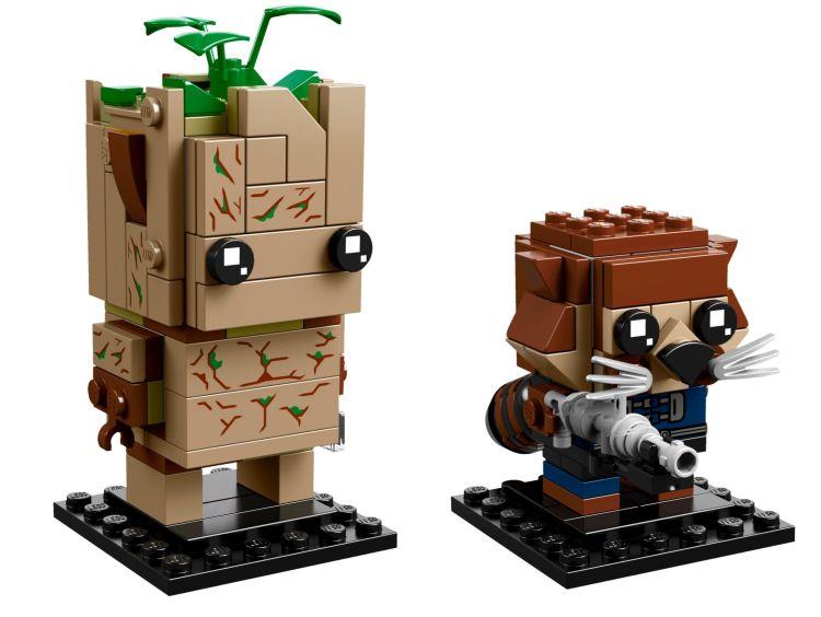 LEGO BrickHeadz: Groot e Rocket Raccoon Dettagli del set LEGO BrickHeadz: Groot e Rocket Raccoon