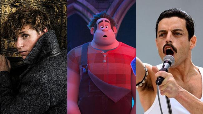 I film più attesi dell'autunno 2018 secondo il sondaggio di Fandango Eddie Redmayne, Ralph Spaccatutto e Rami Malek