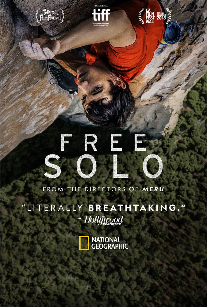 Il poster di Free Solo Il suggestivo poster di Free Solo