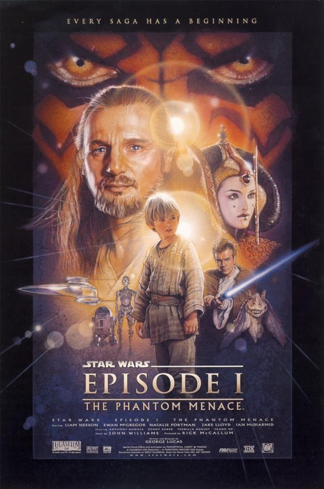 Star Wars la minaccia fantasma Poster di Star Wars la minaccia fantasma