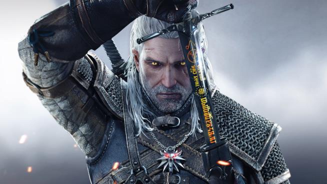 The Witcher diventa una serie TV Un primo piano di Geralt di Rivia dai videogame di The Witcher