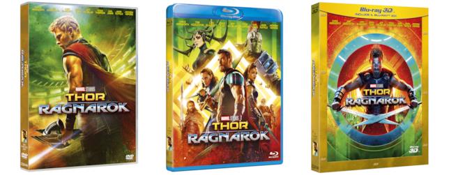 Thor: Ragnarok in Home Video I cofanetti Home Video di Thor: Ragnarok