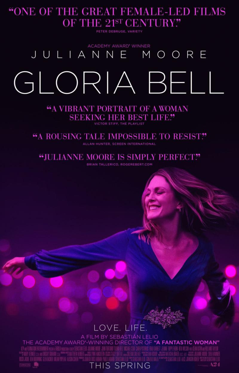 Il poster del film Gloria Bell la locandina del remake di Gloria