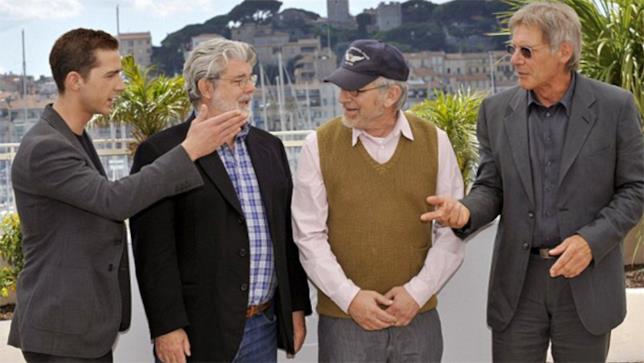 Shia LaBeouf e Steven Spielberg Shia LaBeouf e Steven Spielberg a Cannes