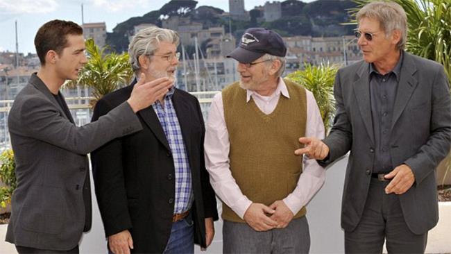 Shia LaBeouf e Steven Spielberg Shia LaBeouf e Steven Spielberg a Cannes