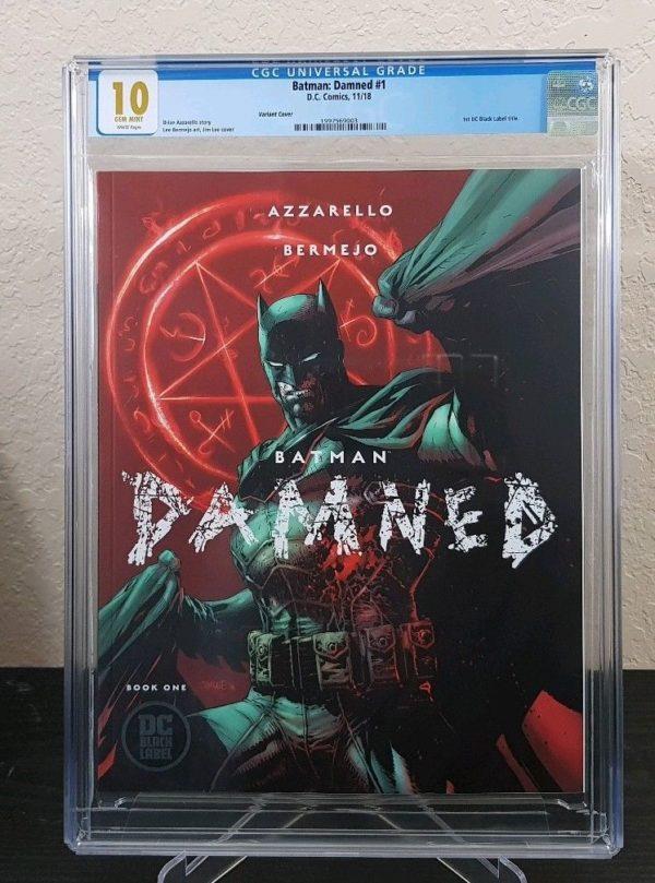 La copia di Batman Damned #1 venduta a circa 1800 dollari Il numero 1 di Batman Damned protetto dal tipico involucro di plastica della CGC