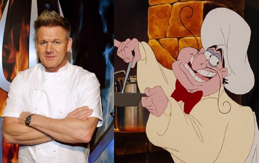 I fan vorrebbero Gordon Ramsay ne La Sirenetta come Chef Louis Lo chef Gordon Ramsay