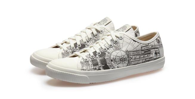 Le scarpe dedicate al Millennium Falcon, l'astronave di Star Wars Le sneakers della Millennium Falcon