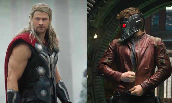 Chris Hemsworth e Chris Pratt saranno in Avengers: infinity War Chris Hemsworth è Thor, Chris Pratt è Peter Quilli a.k.a. Star-Lord