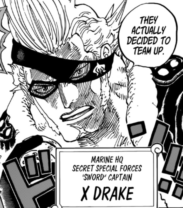 One Piece X Drake a capo di Sword X Drake Marine