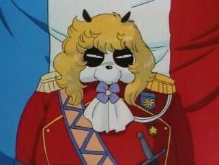 Ranma omaggia Lady Oscar Genma in versione panda travestito da Lady Oscar