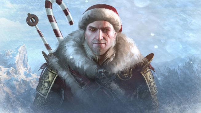 Natale 2016, ecco quali videogame regalare quest'anno Geralt di Rivia di The Witcher in versione natalizia