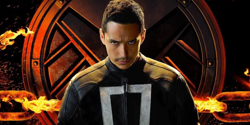 Un'immagine promozionale di Agents of S.H.I.E.L.D. con Ghost Rider Ghost Rider in un'immagine promozionale di Agents of S.H.I.E.L.D.