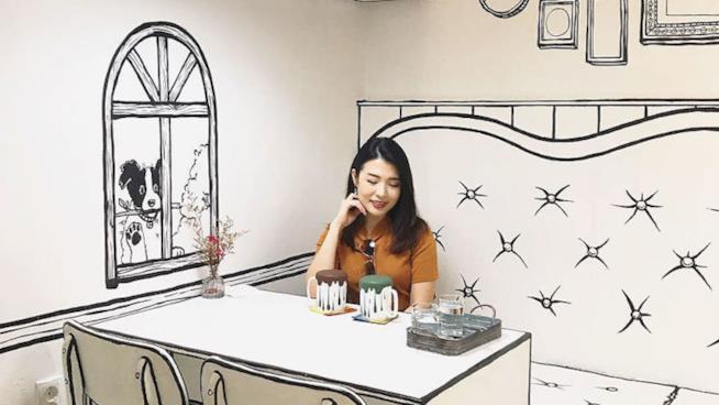 Il café coreano che porta i clienti all'interno di un fumetto café Yeonmang Dong Corea