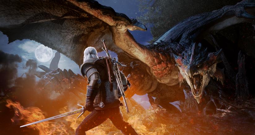 Monster Hunter World x The Witcher 3, arriva un mostruoso crossover! Geralt di Rivia in Monster Hunter World