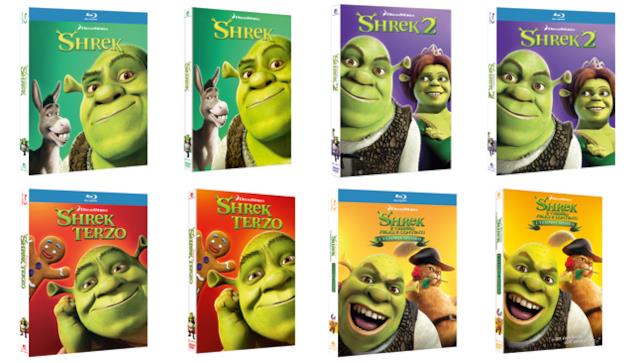 Shrek in DVD e Blu-ray Shrek 1-4 in DVD e Blu-ray