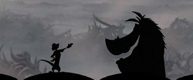 Il Re Leone 3 - Hakuna Matata Timon e Pumbaa in una scena de Il Re Leone 3 - Hakuna Matata
