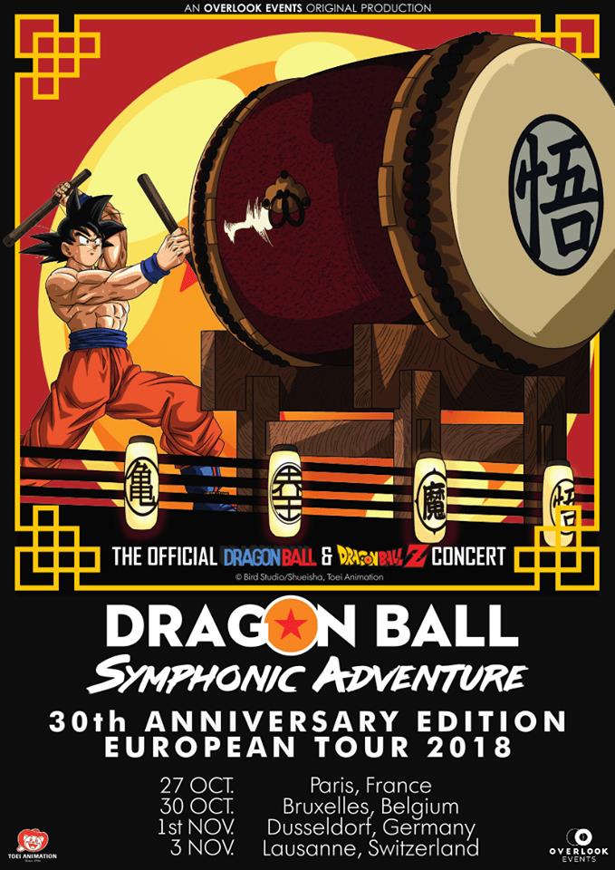 Dragon Ball Symphonic Adventure: tour europeo 2018 Il tour europeo 2018 della Dragon Ball Symphonic Adventure
