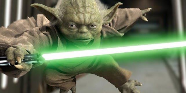 La nuova serie di film di Star Wars potrebbe fungere da prequel all'intera saga ed essere ambientato durante l'Alta Repubblica Yoda con la spada laser verde