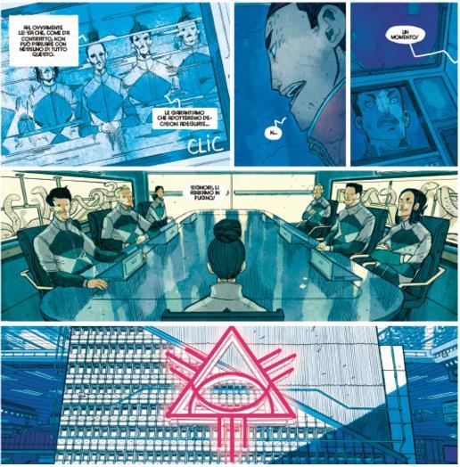 Delle tavole tratte dal fumetto Shangri-La Colorate tavole di Shangri-La