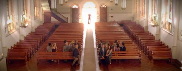 Scena finale di Lost chiesa Lost, scena finale luce