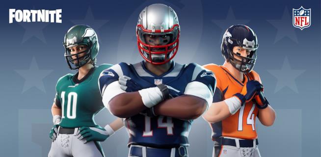 Le divise della NFL arrivano su Fortnite Immagine promozionale di Fortnite sui nuovi contenuti a tema NFL