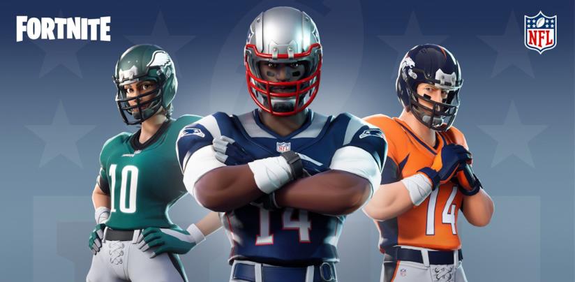 Le divise della NFL arrivano su Fortnite Immagine promozionale di Fortnite sui nuovi contenuti a tema NFL
