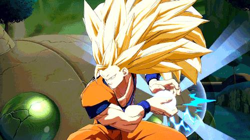 Goku è il protagonista del nuovo trailer di Dragon Ball FighterZ Una GIF di Goku da Dragon Ball FighterZ