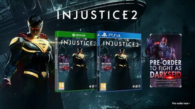 Injustice 2 per PS4 e Xbox One La cover di Injustice 2 e il bonus di preordine