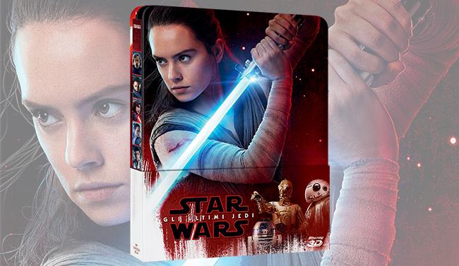 Star Wars: Gli Ultimi Jedi arriva per l'home video in DVD e Blu-ray Steelbook di Star Wars: Gli Ultimi Jedi in Blu-ray 3D