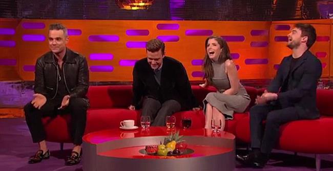 Anna Kendrick e gli altri ospiti del The Graham Norton Show Anna Kendrick al The Graham Norton Show