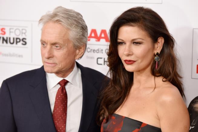 Michael Douglas è in vacanza con Catherine Zeta-Jones Primo piano di Michael Douglas e Catherine Zeta-Jones