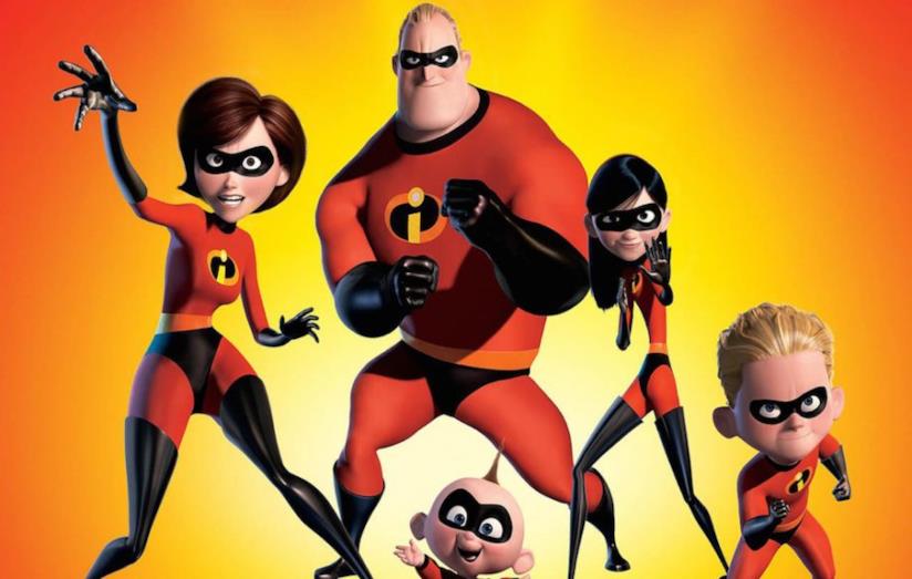 Ecco la prima immagine ufficiale de Gli Incredibli 2 La famiglia Parr in veste di supereroi ne Gli Incredibili 2
