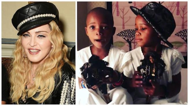 Madonna posta su Instagram un nuovo video delle sue gemelline Madonna con le sue gemelline