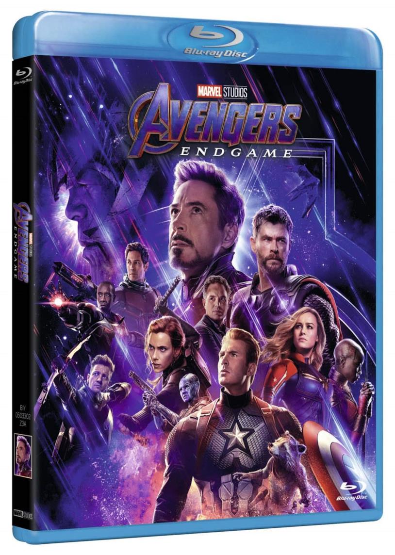 Cofanetto Blu-ray di Avengers: Endgame Copertina del cofanetto Blu-ray di Avengers: Endgame