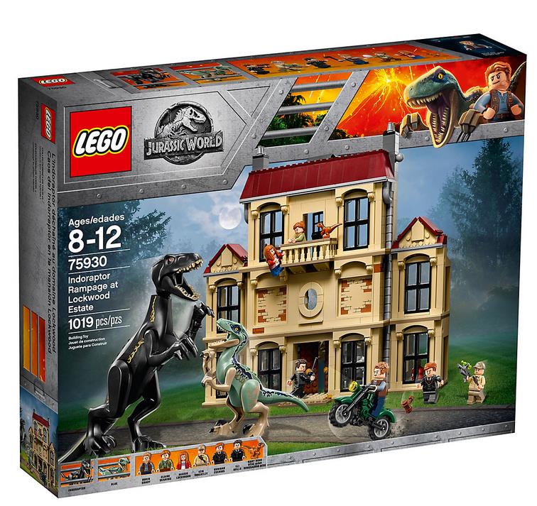 Box del set Attacco dell'Indoraptor al Lockwood Estate di LEGO Dettagli del box del set LEGO Attacco dell'Indoraptor al Lockwood Estate