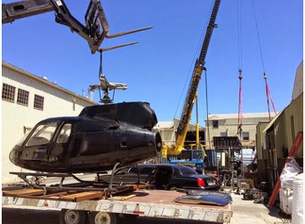 Nel backstage di N.C.I.S. Los Angeles Elicotero NCIS Los Angeles