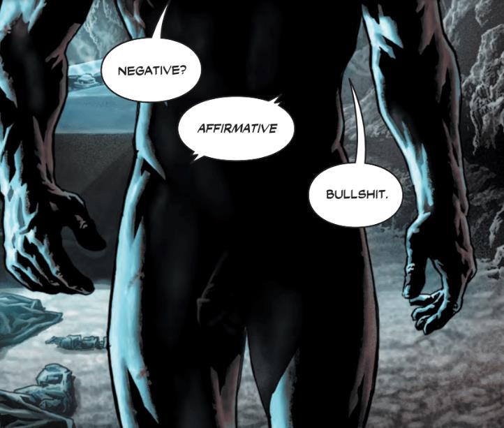 Il pene di Bruce Wayne Vignetta di Batman con pene in vista