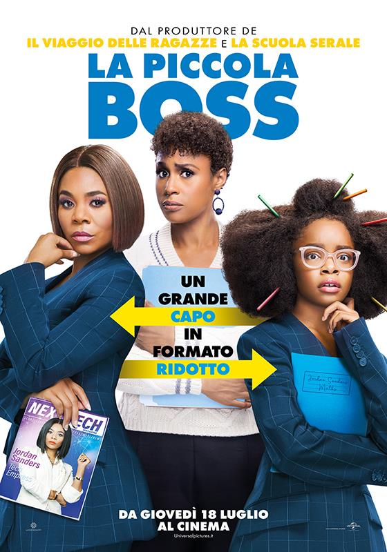 La locandina della commedia La piccola boss Ilposter ufficiale de La piccola boss, commedia con Regina Hall, Issa Rae e Marsai Martin
