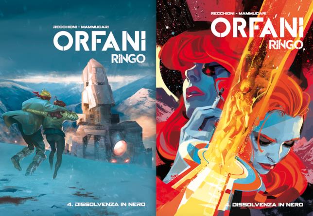 Le due copertine del quarto volume di Orfani - Ringo Le copertine regular e variante del quarto volume di Orfani - Ringo