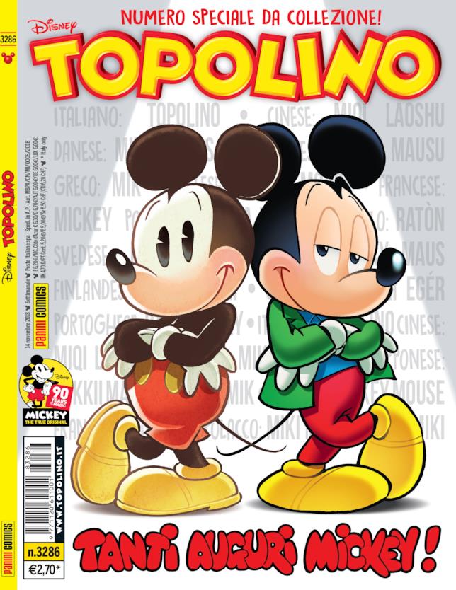 Risultati immagini per copertina topolino 90 anni